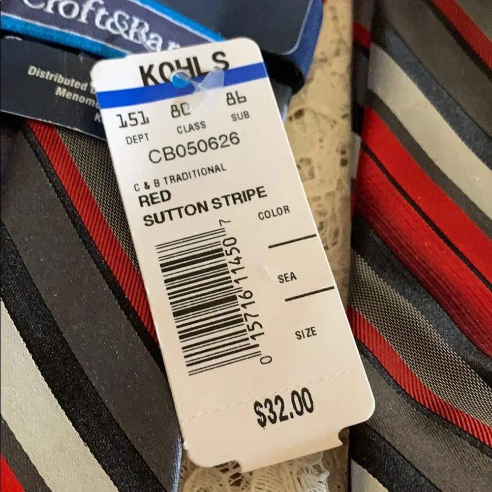 croft & barrow tie new tags